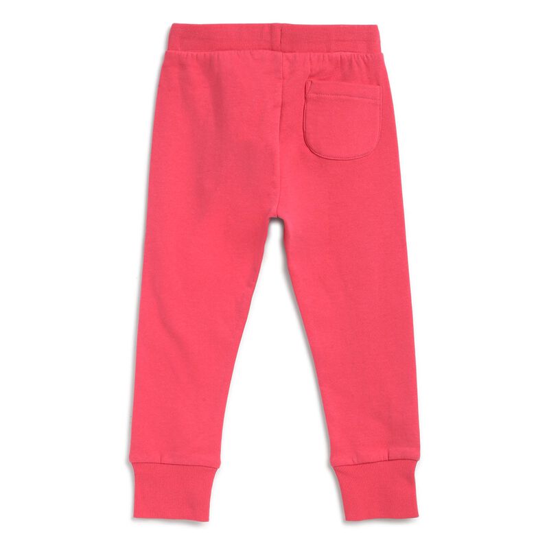 Girls Medium Pink Fleece Sweatpants image number null